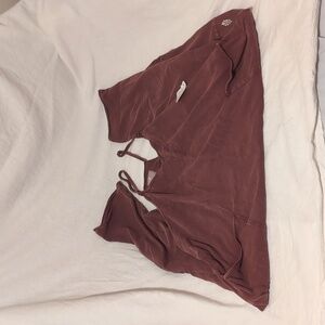 Brown Spaghetti Strap full Length Jumpsuit NWT